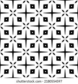 Abstract background with black and white pattern. Unique geometric vector swatch. Perfect for site backdrop, wrapping paper, wallpaper, textile and surface design. 