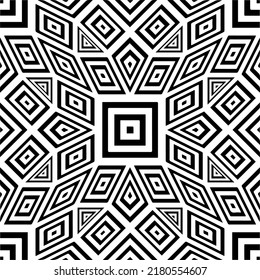 Abstract background with black and white pattern. Unique geometric vector swatch. Perfect for site backdrop, wrapping paper, wallpaper, textile and surface design. 