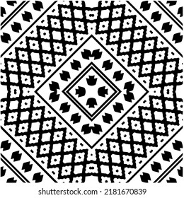 Abstract background with black and white pattern. Unique geometric vector swatch. Perfect for site backdrop, wrapping paper, wallpaper, textile and surface design. 