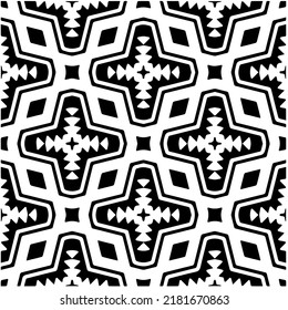 Abstract background with black and white pattern. Unique geometric vector swatch. Perfect for site backdrop, wrapping paper, wallpaper, textile and surface design. 
