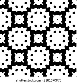 Abstract background with black and white pattern. Unique geometric vector swatch. Perfect for site backdrop, wrapping paper, wallpaper, textile and surface design. 
