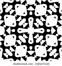 Abstract background with black and white pattern. Unique geometric vector swatch. Perfect for site backdrop, wrapping paper, wallpaper, textile and surface design. 
