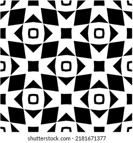 Abstract background with black and white pattern. Unique geometric vector swatch. Perfect for site backdrop, wrapping paper, wallpaper, textile and surface design. 