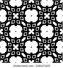Abstract background with black and white pattern. Unique geometric vector swatch. Perfect for site backdrop, wrapping paper, wallpaper, textile and surface design. 