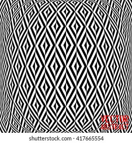 Abstract Background. Black and White Rhombus Elements for Your Design. Vector illustration