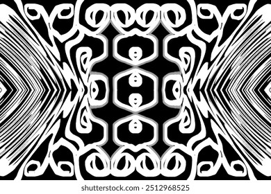 Fondo abstracto patrón transparente en blanco y negro