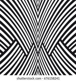 Abstract background. Black and white symmetric pattern.