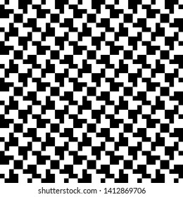 Abstract background. Black and white texture. Seamless pattern. Optical motion illusion.