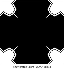 Abstract Background in Black White. Vector Illustration