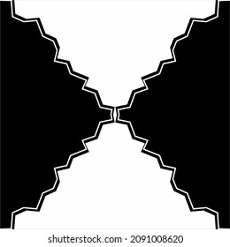 Abstract Background in Black White. Vector Illustration