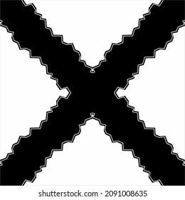 Abstract Background in Black White. Vector Illustration