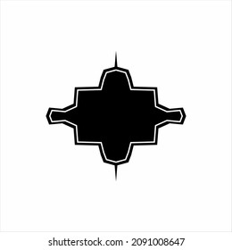 Abstract Background in Black White. Vector Illustration