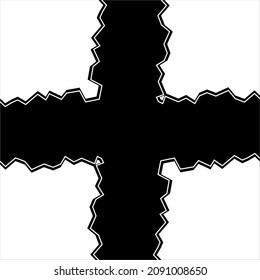 Abstract Background in Black White. Vector Illustration