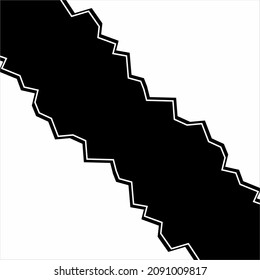 Abstract Background in Black White. Vector Illustration