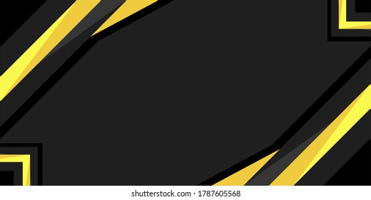 abstract background black and yellow