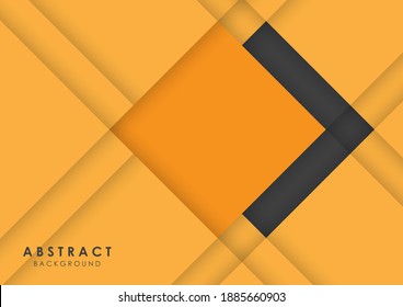 Abstract background black and yellow modern design