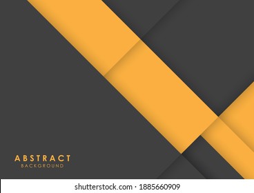 Abstract background black and yellow modern design