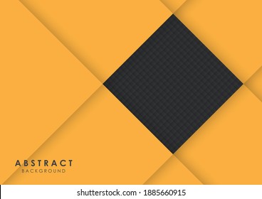 Abstract background black and yellow modern design