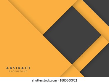 Abstract background black and yellow modern design
