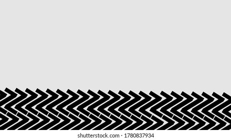 abstract background with black zigzag frame below