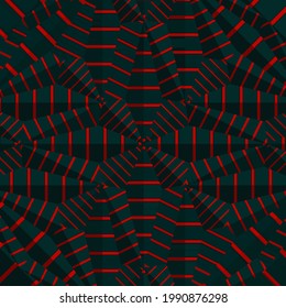 abstract background with black-red stripes. 3d patterns. 