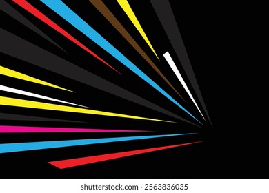 Abstract Background of Blast Explosion Transition Speed, Comic zoom lines template background. Comic book black and white lines
