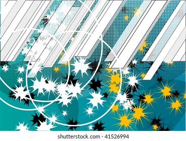 Abstract background with blemish and lines.