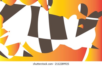 Abstract background with a blend of orange gradient, brown and white. 