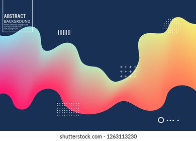 Abstract Background with Blendink line. Vector Design Template of Moving Color Lines, for Posters, start pages, and Video Intros. 