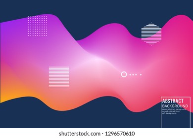 Abstract Background with Blendink line. Vector Design Template of Moving Color Lines, for Posters, start pages, and Video Intros. 