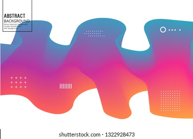 Abstract Background with Blendink line. Vector Design Template of Moving Color Lines, for Posters, start pages, and Video Intros. 