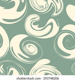 Abstract background with blob stains of paint. Vector seamless pattern with blur spots.