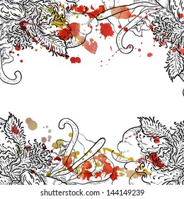 abstract background with blots