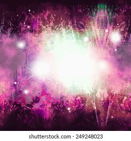 Abstract background  with blots and rays of light