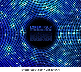 Abstract background. blue abstract banner halftone circle