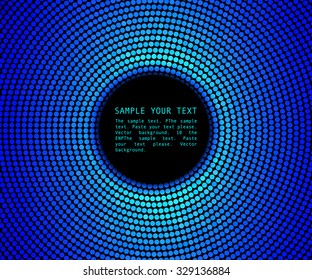 Abstract background. blue abstract banner halftone circle
