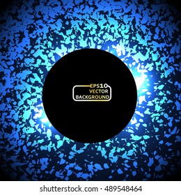Abstract background. blue abstract banner halftone circle