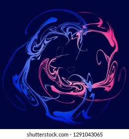 Abstract background. Blue base. Great combination of colors. Eps10 vector.