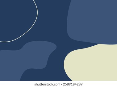 Abstract background in blue and beige tones. Vector illustration for your design.