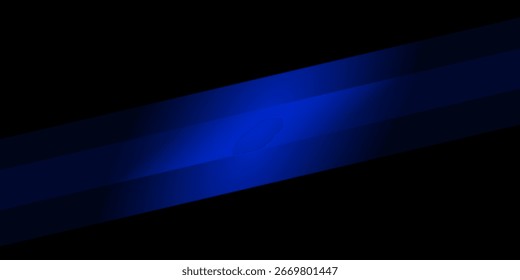 El fondo abstracto azul y negro son patrones de luz modernos. Gráfico digital suave simple