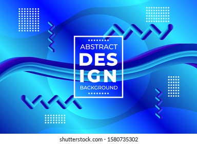 Abstract Background Blue Blend Vector