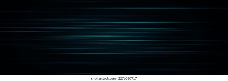 Fondo abstracto con líneas azules borrosas, rayos, resplandor de luz sobre un fondo negro