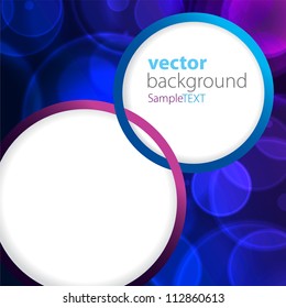  abstract background blue bokeh circles with text space