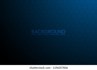 abstract background blue bokeh. texture, blue blurry background , Abstract geometric hexagons shape medicine and science concept background