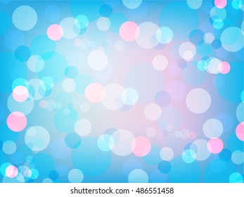 Abstract Background Blue Bokeh Vector Illustration Stock Vector ...
