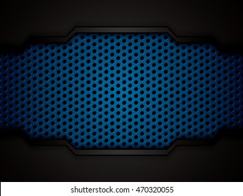 Abstract background, blue brochure, vector