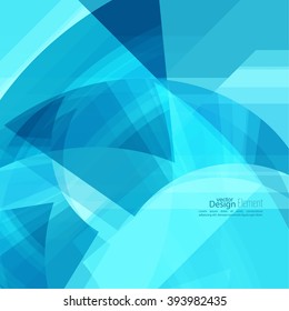 Abstract background with blue chaotic stripes corner. 