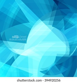 Abstract background with blue chaotic stripes corner.