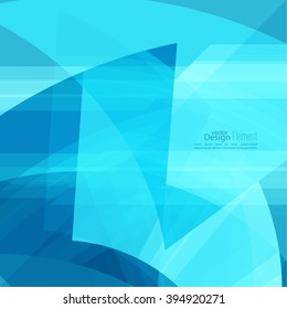 Abstract background with blue chaotic stripes corner. 