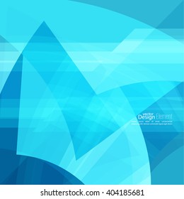 Abstract background with blue chaotic stripes corner. 